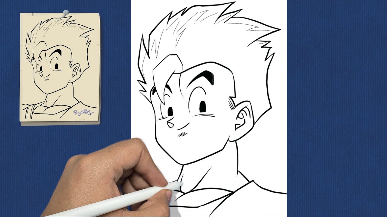 LINEART#1 CÓMO DIBUJAR A GOHAN 