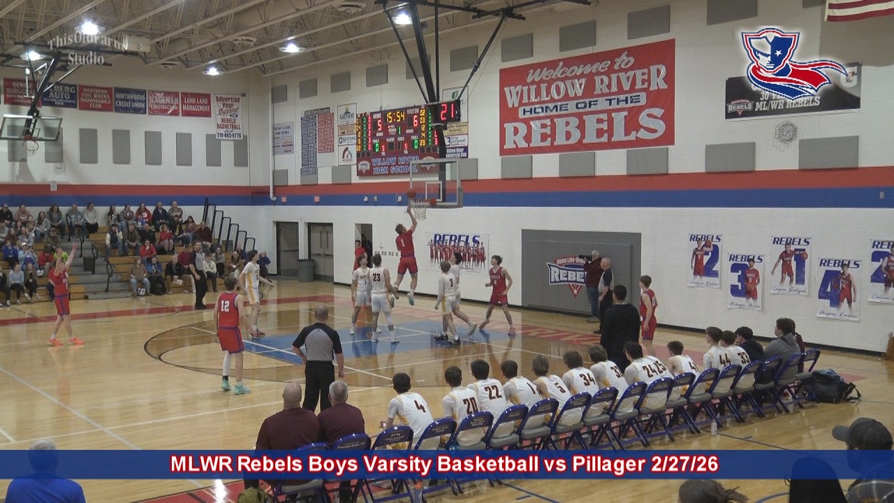 MLWR Rebel Boys Basketball vs Pillager 2/27/26