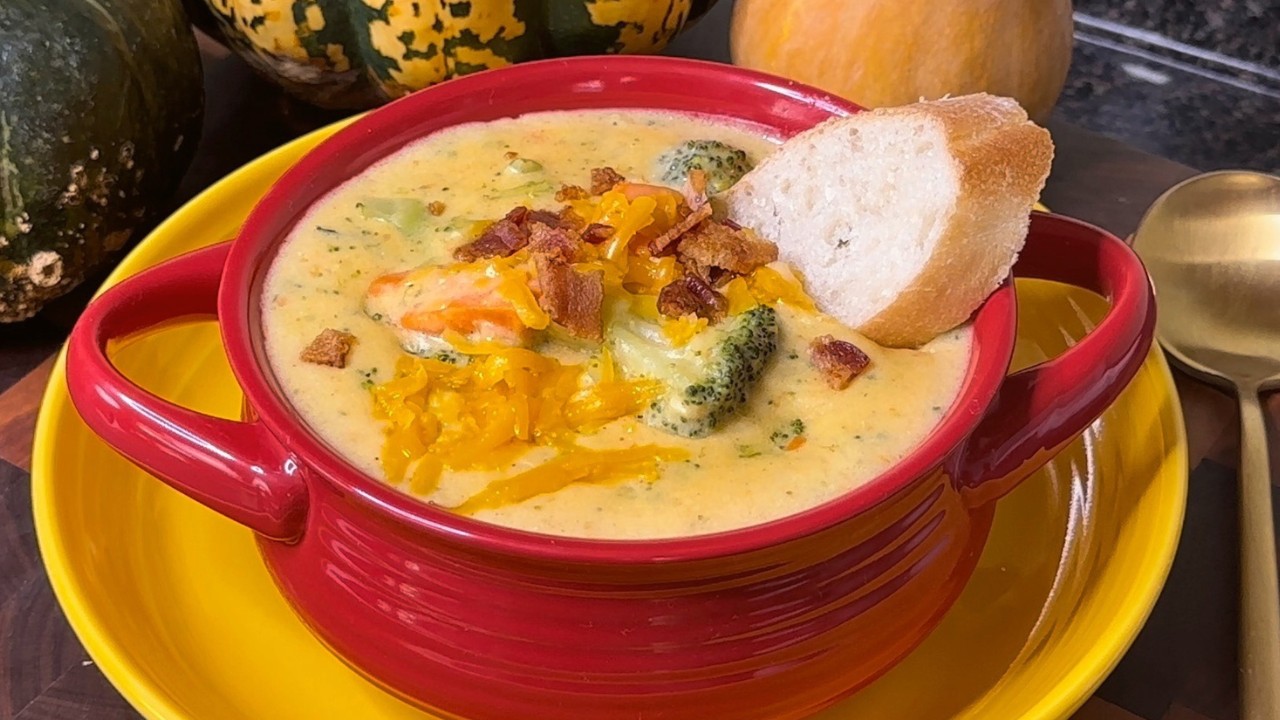 ЛУЧШЕ, чем суп из брокколи с сыром чеддер и картофелем от Panera Bread ❤️