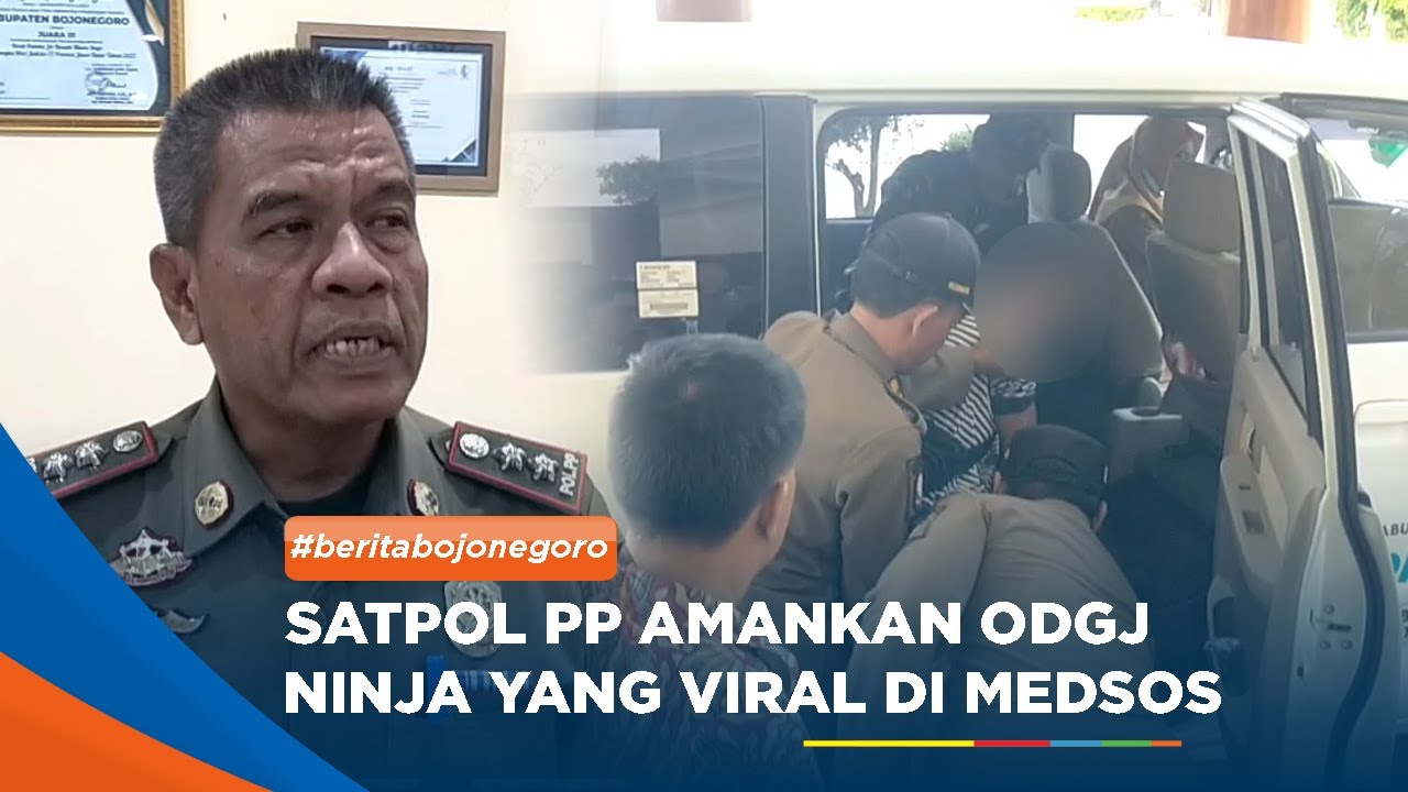 BOJONEGORO - Satpol PP Bojonegoro Amankan ODGJ Ninja Yang Resahkan Masyarakat