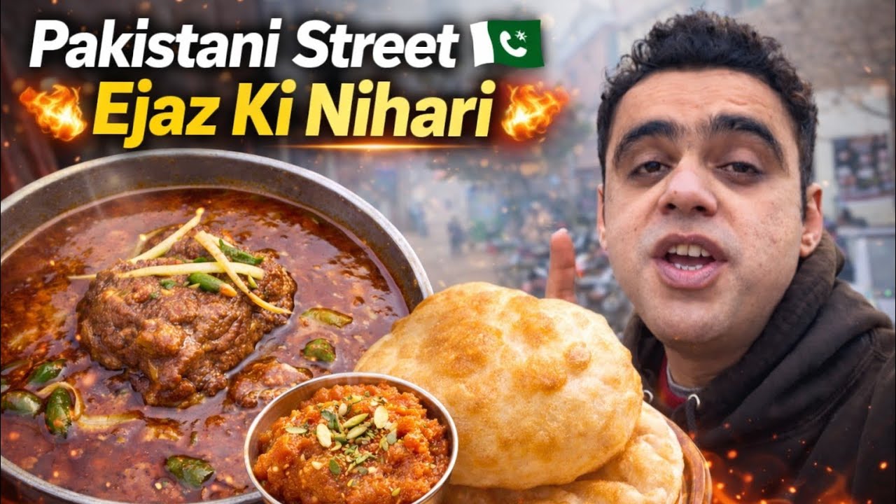 Street Food Legend: Ejaz Ki Nihari in Pakistan! 🍲 Must Try!🔥