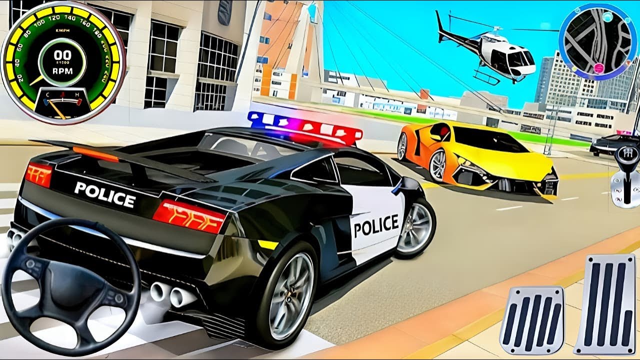 Police Car Chase Simulator 3D Game - Real Cop Cars Driving Simulator 2025 - Android GamePlay
