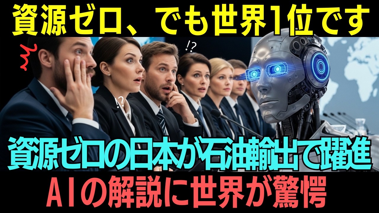【海外の反応】AI「資源ゼロ？それでも世界１位です」資源のない日本が石油製品輸出で躍進…AIの解説に世界が衝撃