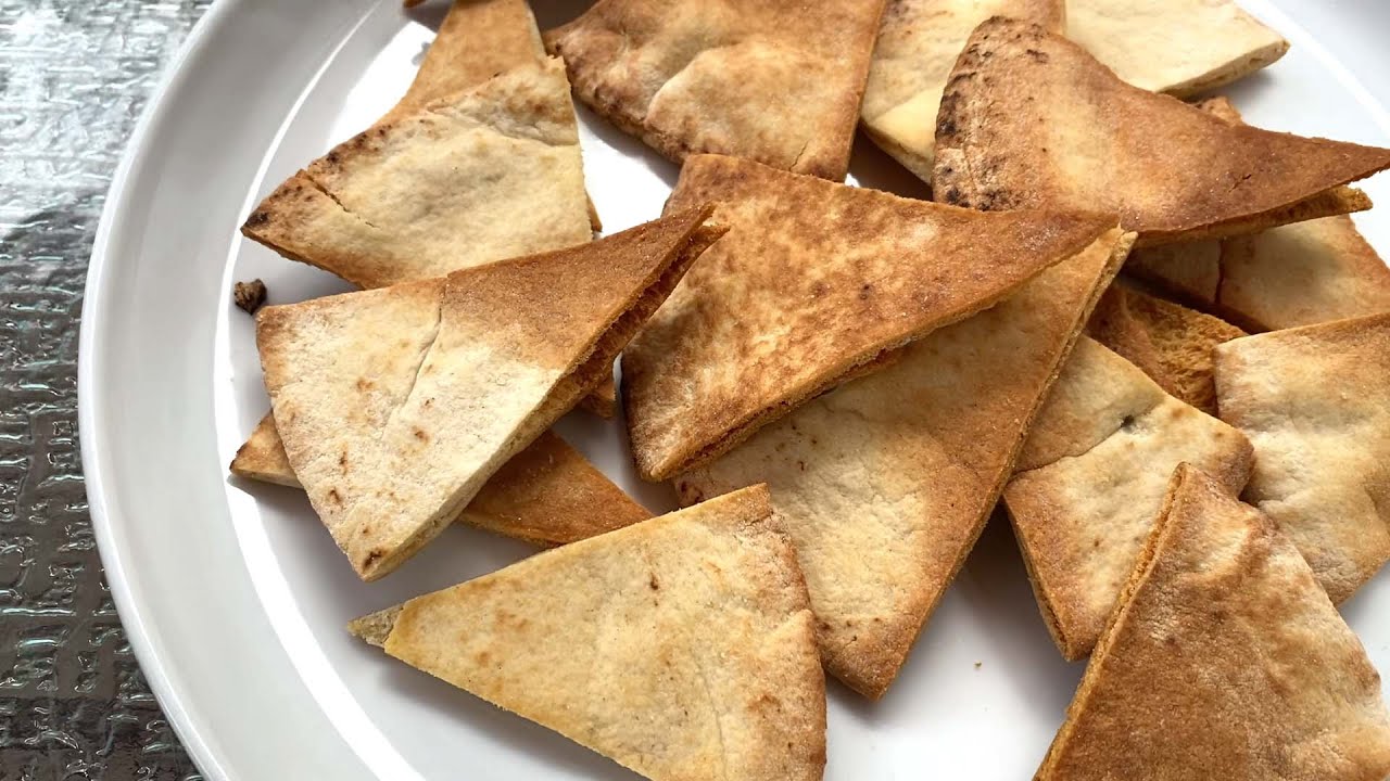 Air Fryer Pita Chips Recipe - How To Make Homemade Pita Chips In The Air Fryer - So Crispy!