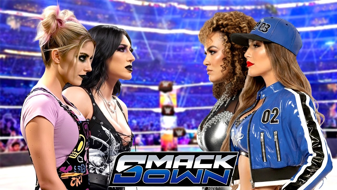 Full Match Alexa Bliss & Rhea Ripley vs Nikki Bella & Nia Jax | WWE SMACKDOWN 14-02-2026
