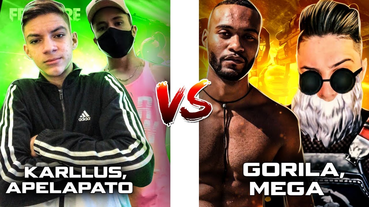 KARLLUS E APELAPATO VS MEGA E GORILA! 😯🔥 2X2 INSANO!