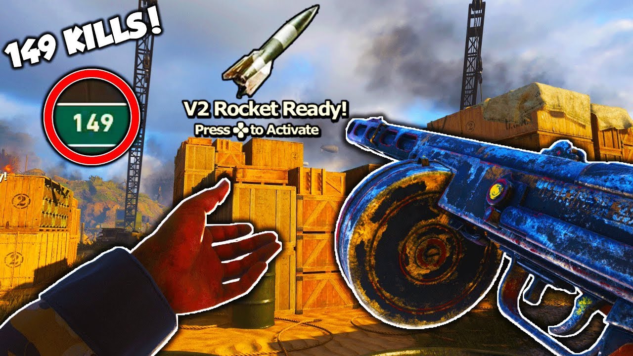 149 KILLS on SHIPMENT 1944 COD WW2! - 71 KILLSTREAK V2 ROCKET using BEST EPIC PPSH CLASS in COD WW2!
