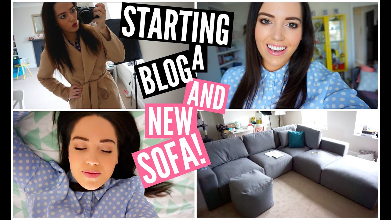 Starting A Blog & My New Sofa!