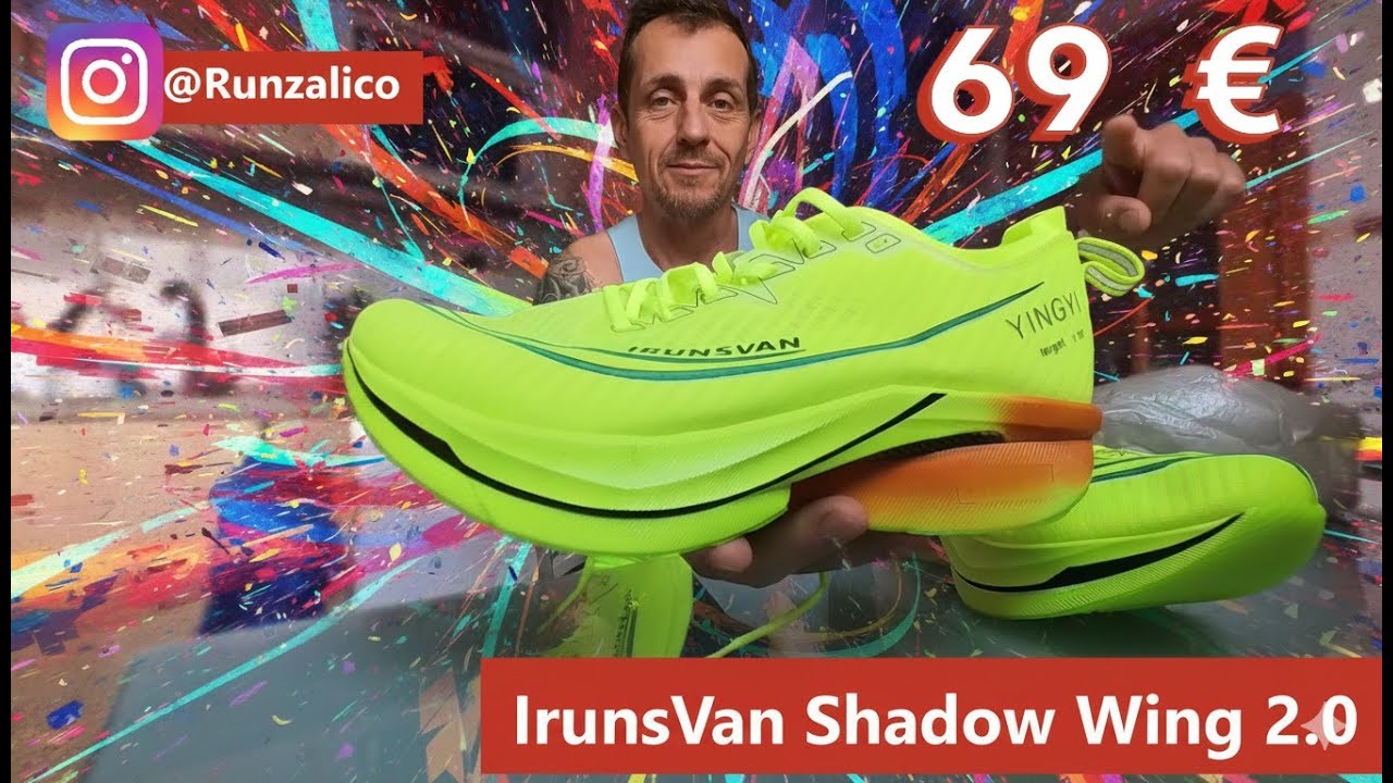IrunsVan Shadow Wing 2.0 💥 Superzapatillas chinas con placa de carbono baratas y veloces