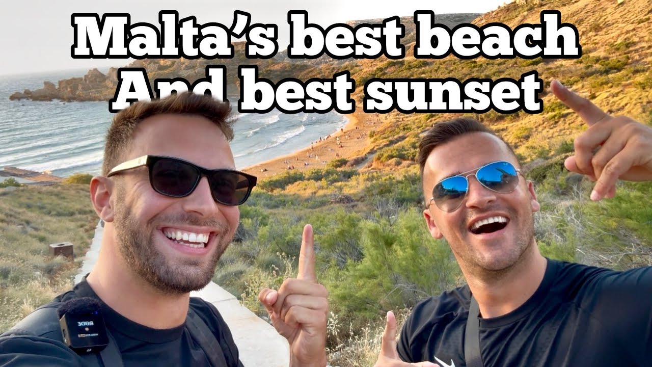This is the Most Beautiful beach in Malta with the best Sunset
