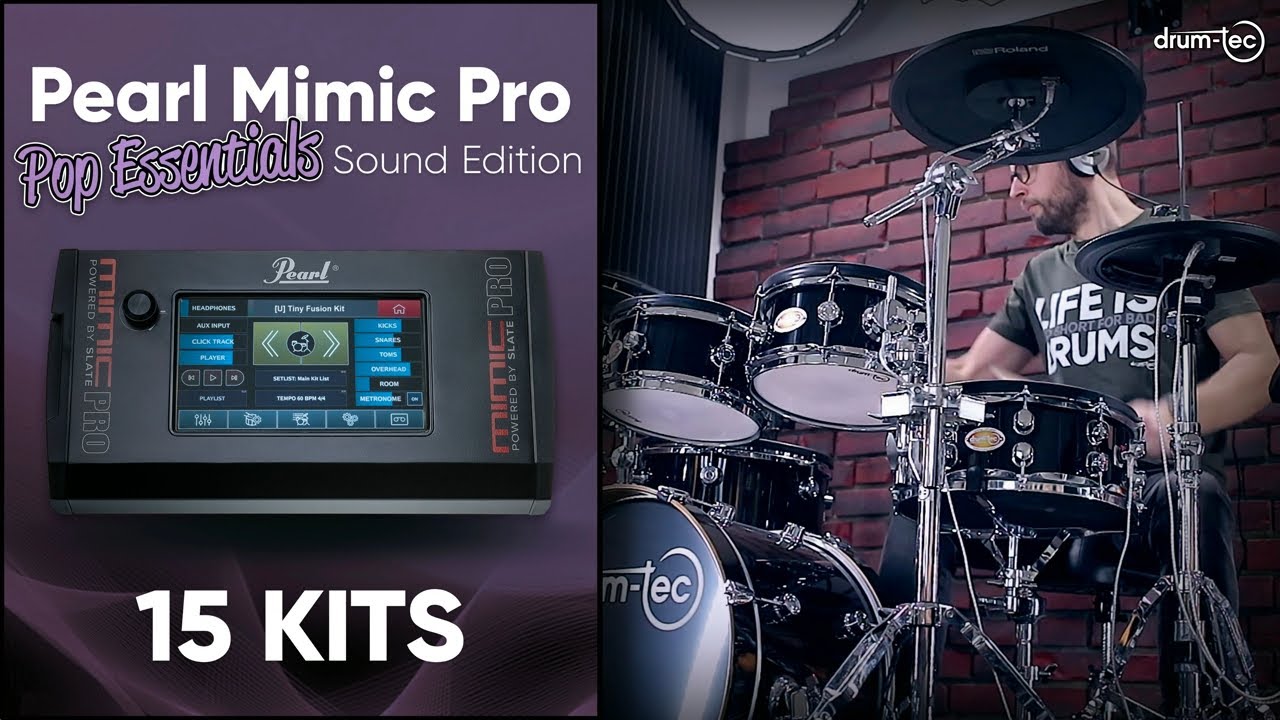 Pearl Mimic Pro Pop Essentials sound edition: DOWNLOAD custom kits by drum-tec