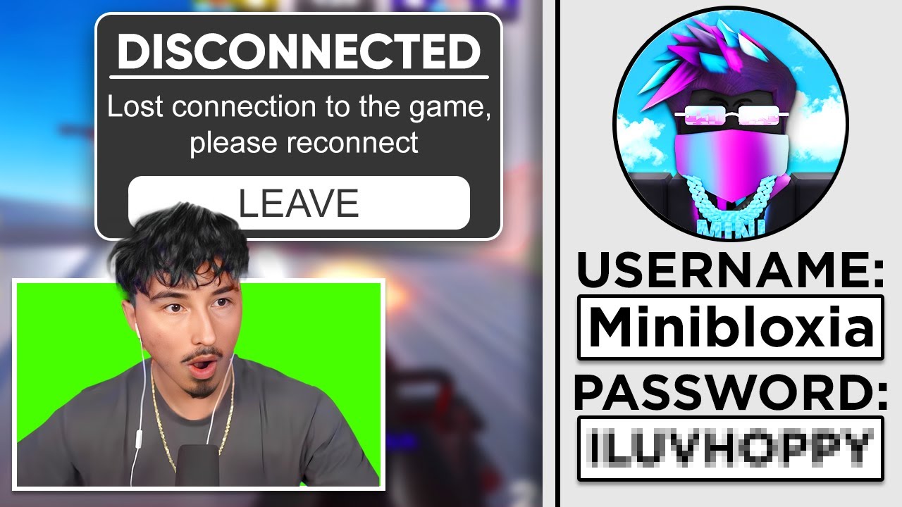 I HACKED Minibloxia's Account While He Was STREAMING (Roblox Rivals)