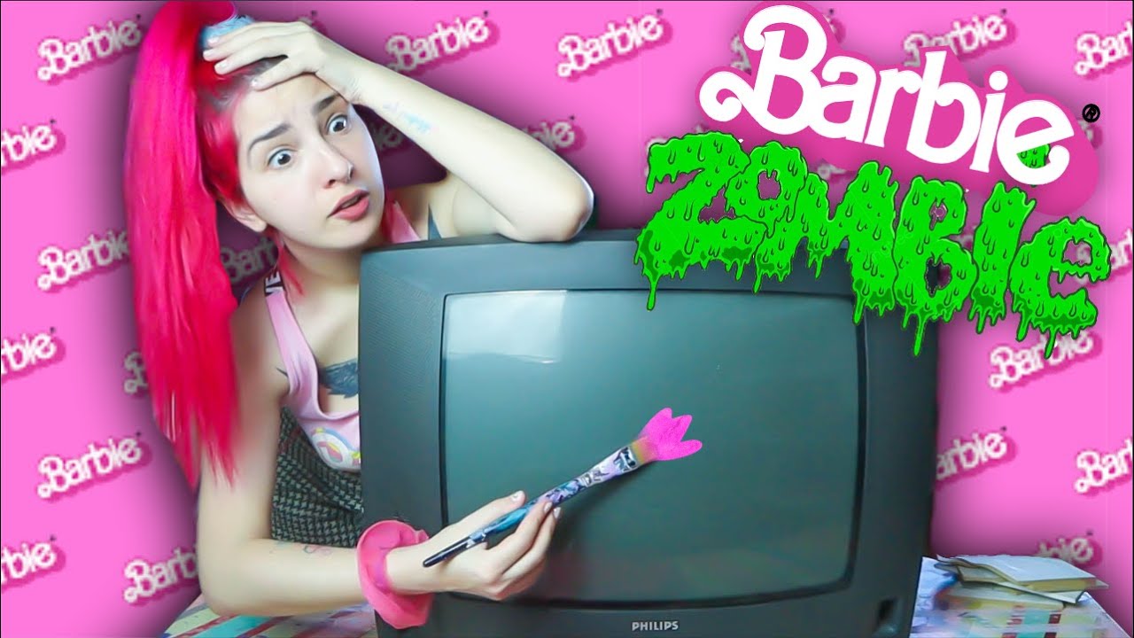 De TV rota a MESITA cute inspirada en BARBIE ZOMBIE #halloween ☠ @Ann Attack