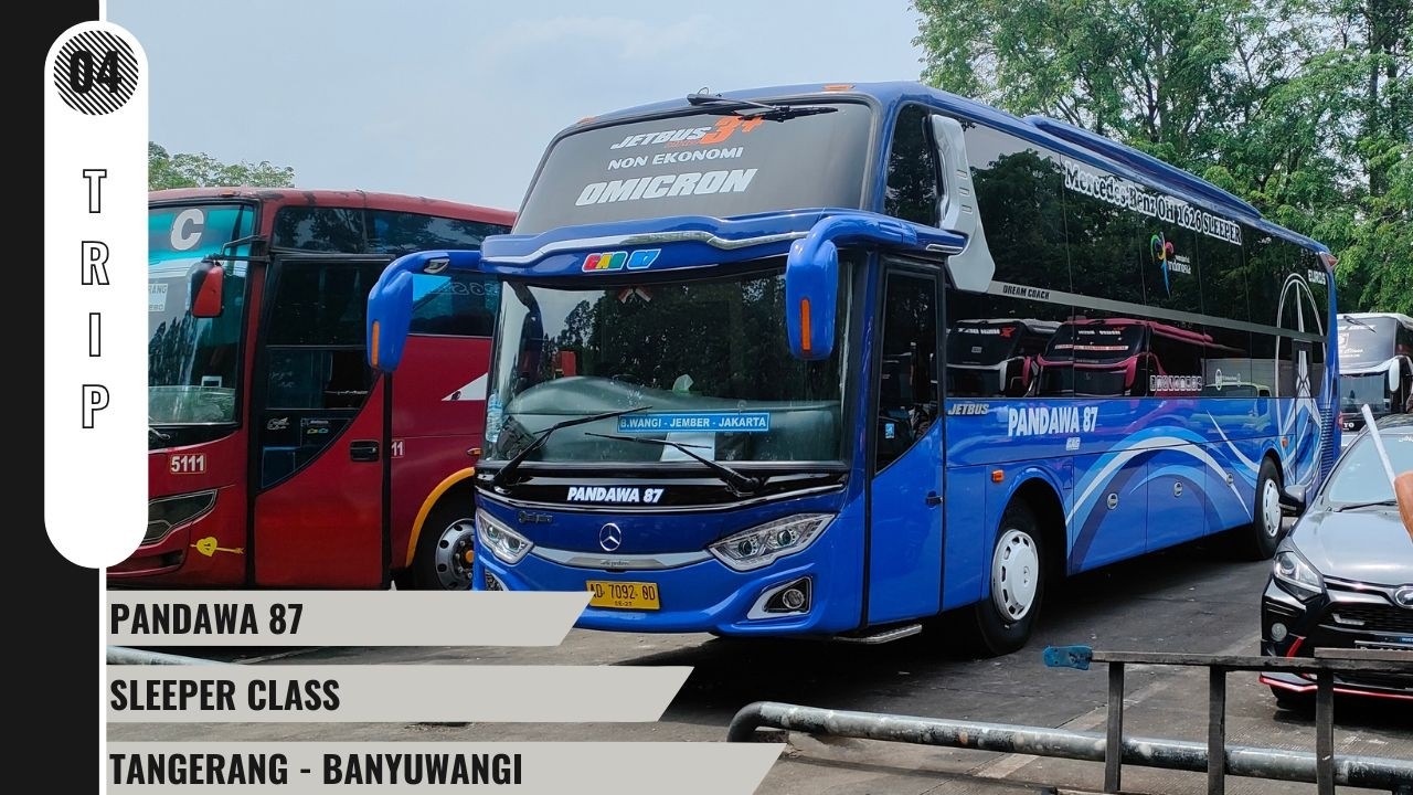 004 Pandawa 87 Sleeper Class Trip Tangerang - Banyuwangi || ASMR