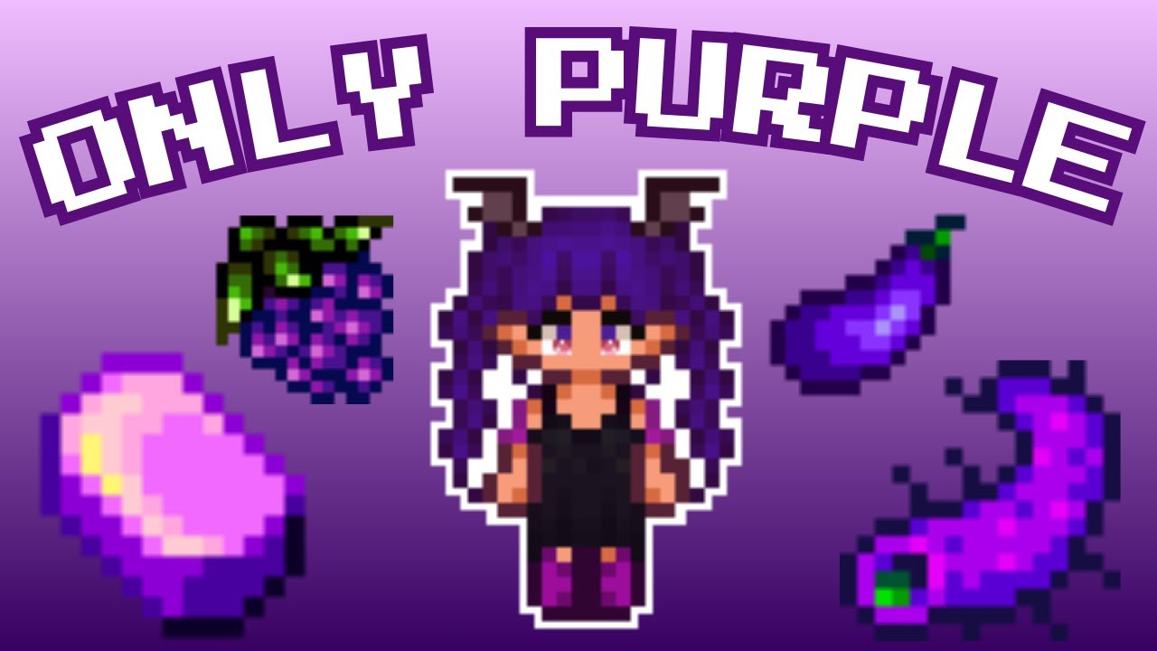 Can you beat Stardew Valley using ONLY purple items?