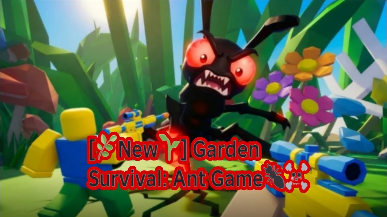 ROBLOX garden survival :ant game தமிழ் fun gameplay😂😂✌️