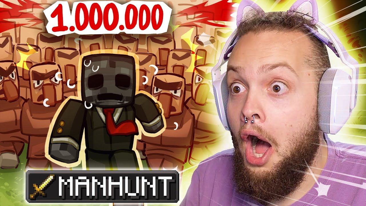 Is This Peak or Brainrot? (1,000,000 Villager Manhunt Reaction)