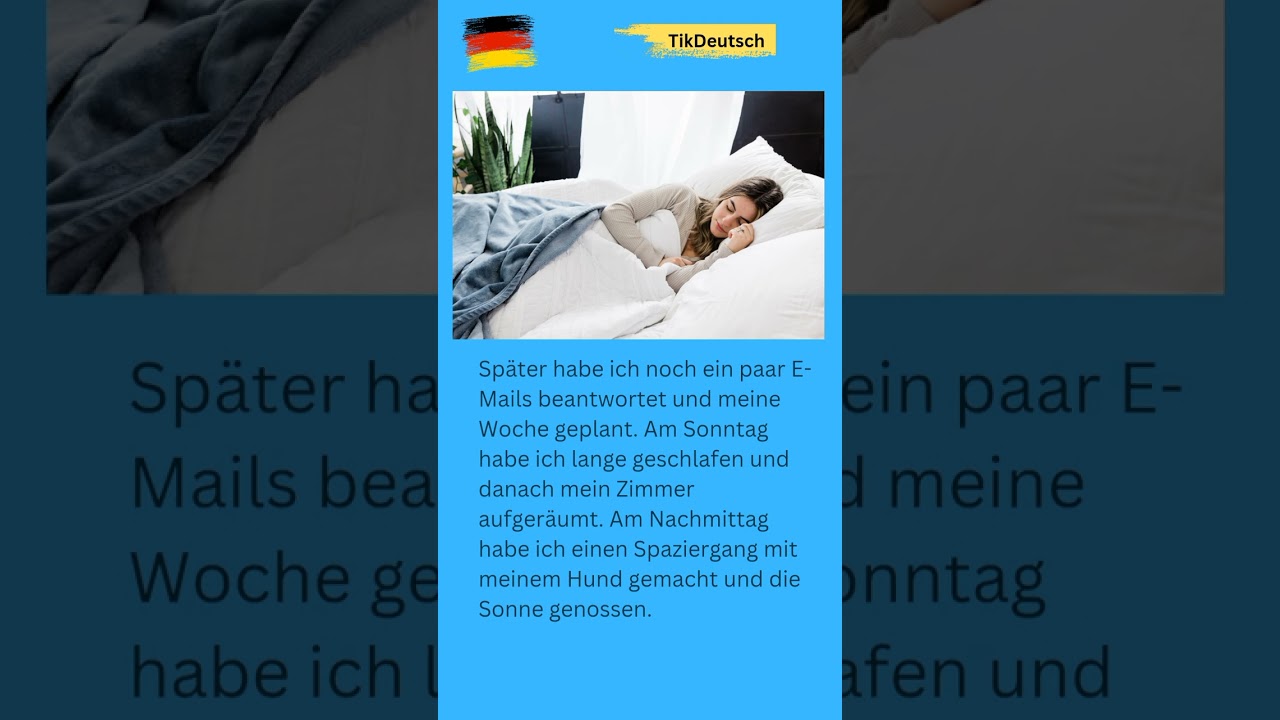 Mein Wochenende auf Deutsch &ndash; A2 Niveau