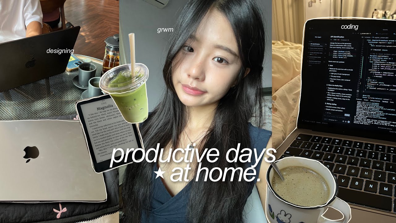 realistic slice of life ☁️ work vlog, coding, building my app, grwm & productivity