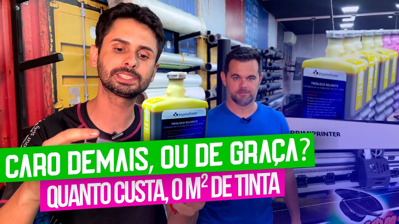 QUANTO CUSTA O M² DE TINTA EM UMA PLOTTER - NA PRÁTICA