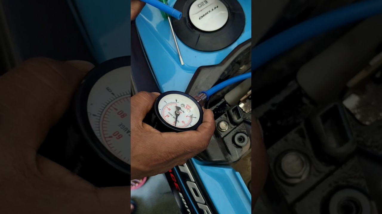 bs6 fuel pressure gauge machine se pressure check kare 