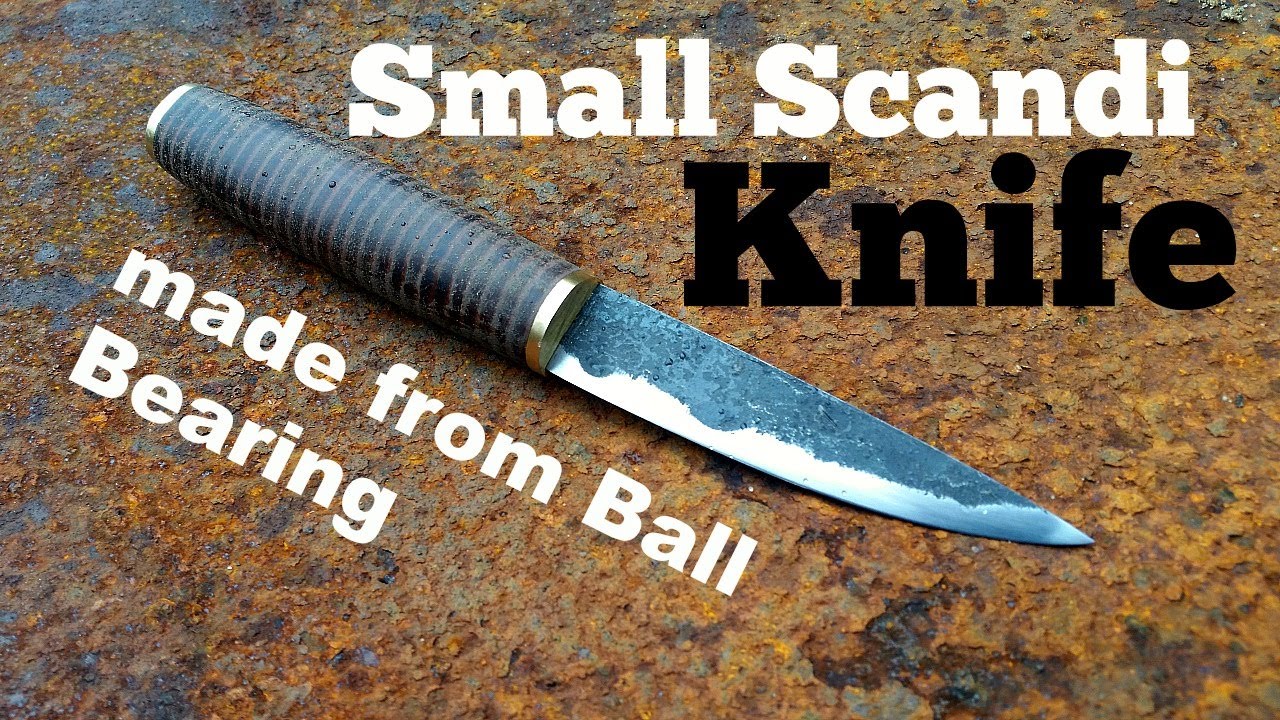 Making a small Scandi Knife from Ball Bearing | Finnish Puuko