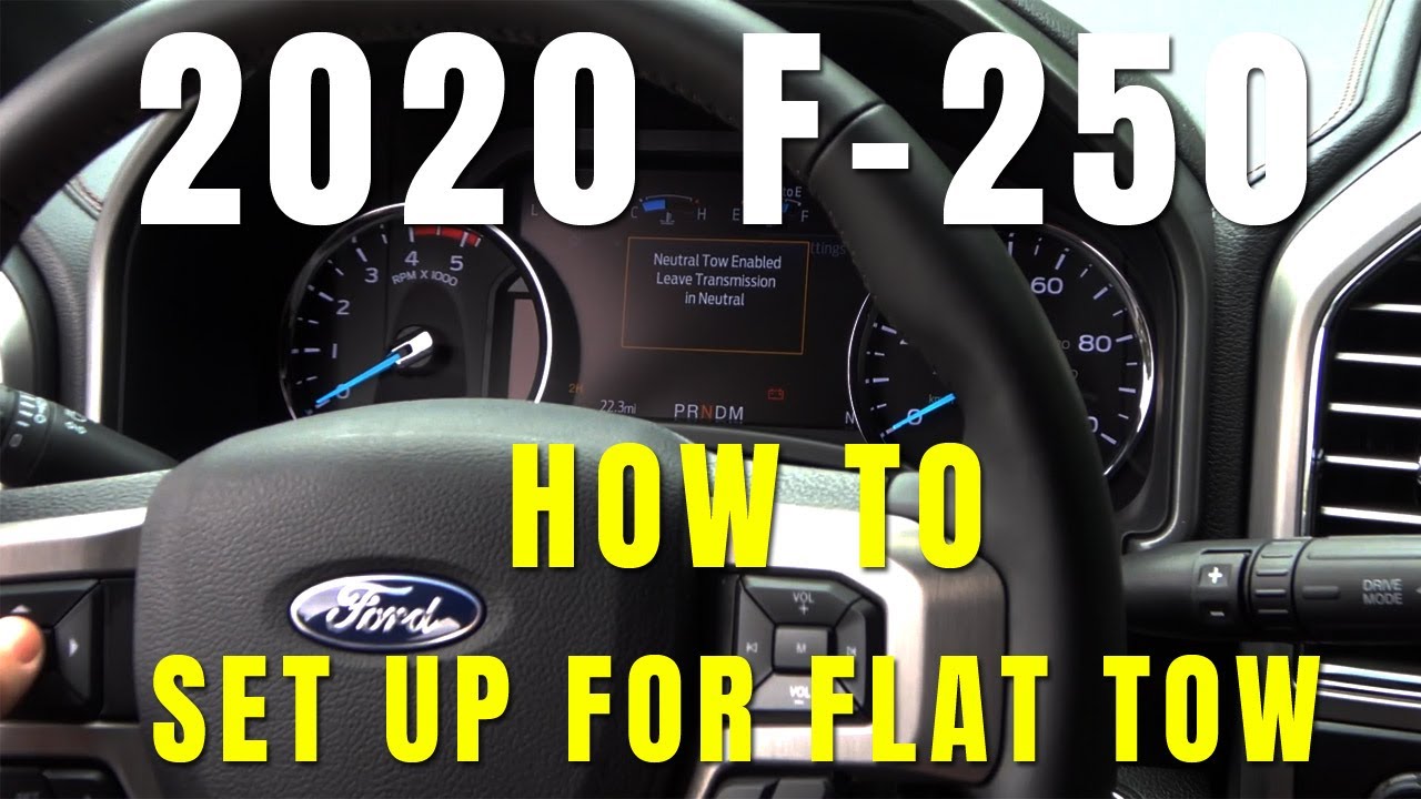How to set up your 2020 F-250 for flat towing behind an RV motorhome