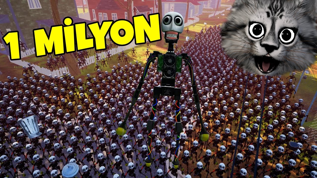 1 MİLYON ''KATİL ROBOT ORDUSU DÜNYAYI İSTİLA ETTİ'' Hello Neighbor MOD