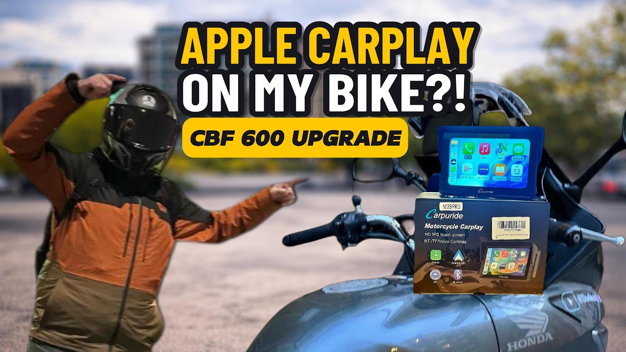 Apple CarPlay on My Motorcycle?!  Carpuride W502S PRO