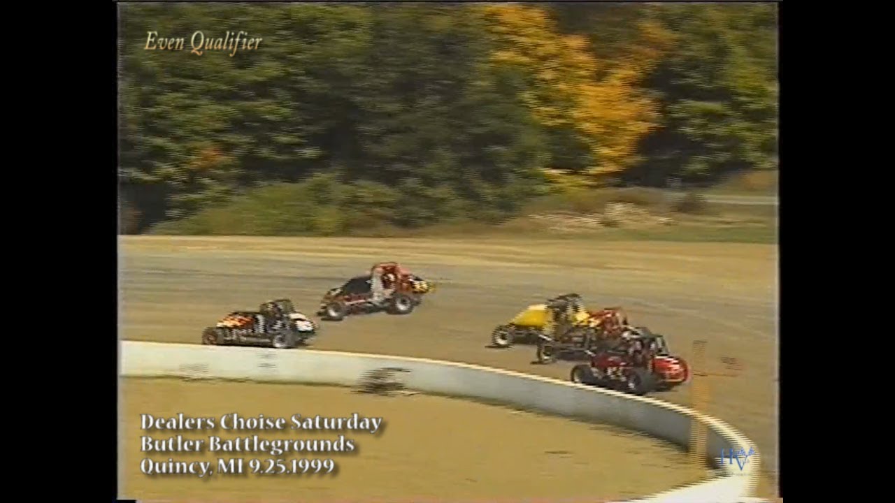 'Dealers Choice' Saturday wing/nonwing Sprint Cars - Butler Battlegrounds Quincy, MI Sept 25, 1999