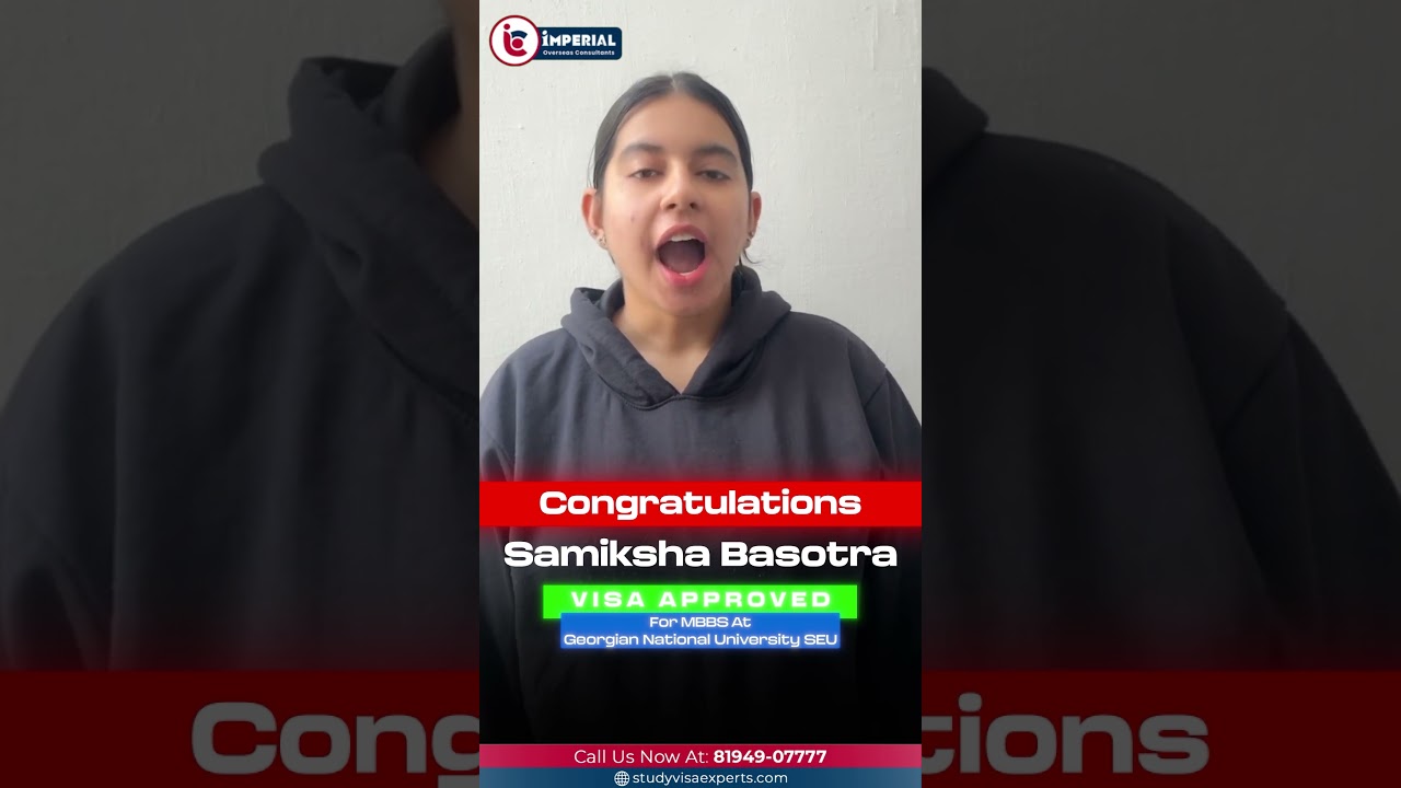 MBBS in Georgia 🇬🇪 | Samiksha Basotra’s Study Visa Approved | SEU University