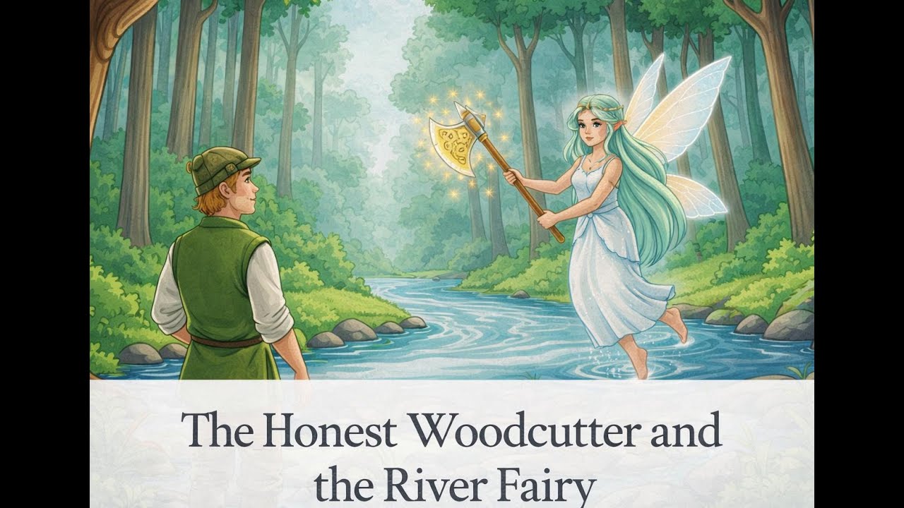 Story of Honest Woodcutter| Honesty Is Best Policy | Good Lesson for Kids | Honesty Must be Rewarded