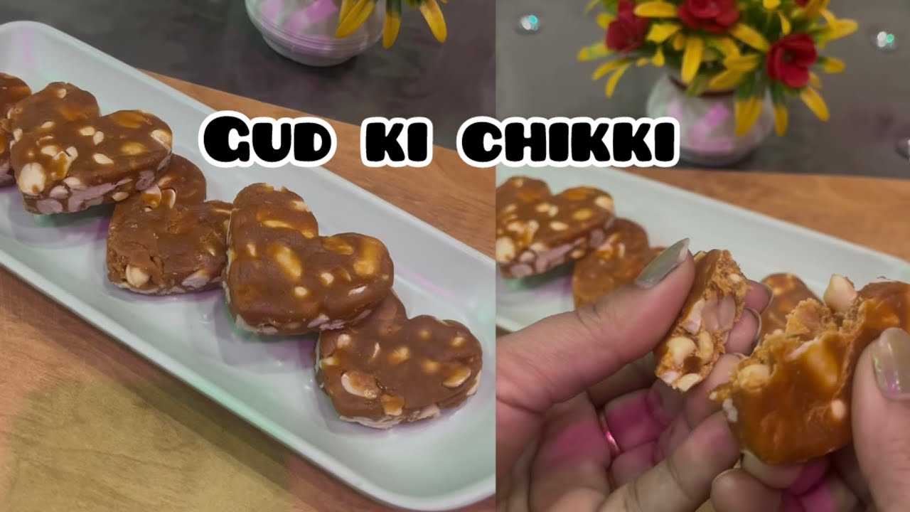 “Ghar ki bani swadisht Gud ki Chikki – ek baar try zaroor karein! 🤎”#recipe #winterrecipies #recipe