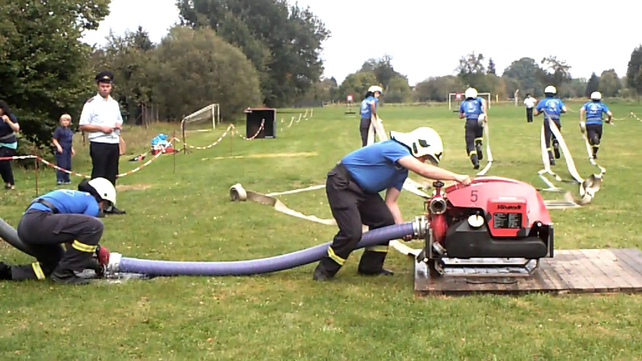 FFW Crosta beim 6. Wolfspokal in Sabrodt in 26,57 sec. (Lauf 1) am 20.09.2014