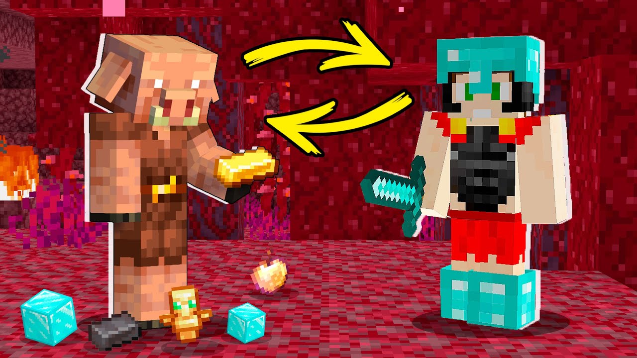 Paso MINECRAFT pero los PIGLIN dan COSAS OP 😱💎 Minecraft Invictor #5
