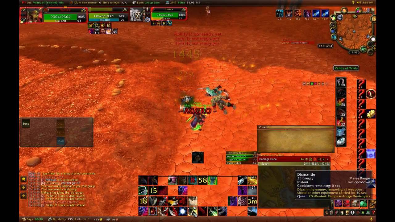 Sunex: Level 70 twink rogue PvP