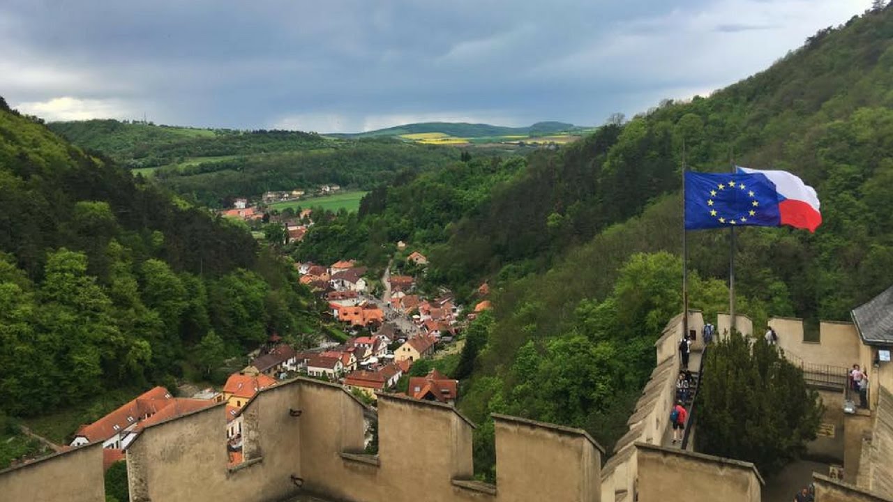 Hiking From from Karlstejn Castle to Beroun, Czech Republic