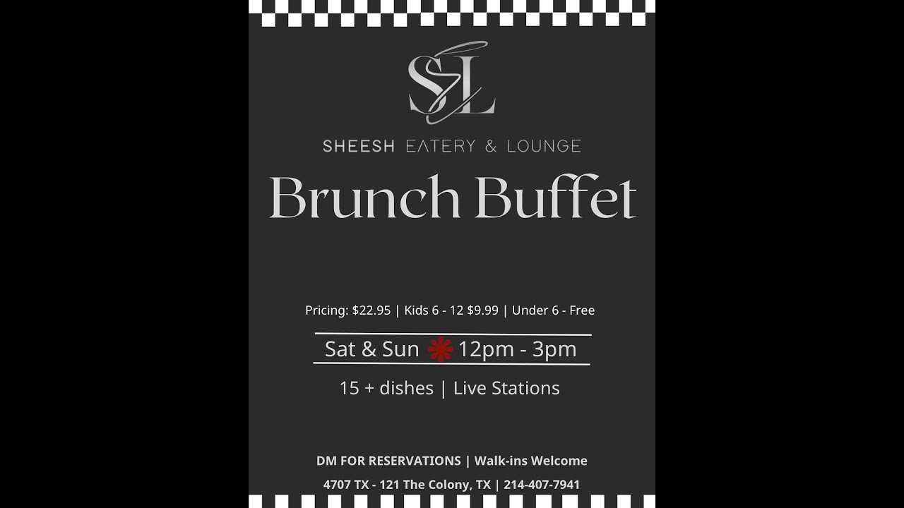 Now Serving Brunch from 12pm to 3pm, Weekends only!