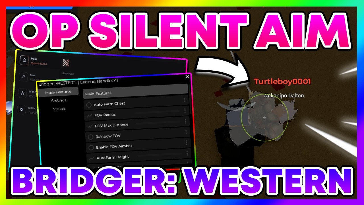 Bridger: WESTERN Script *NO KEY* - AIMBOT, SILENT AIM, AUTO FISH + More!