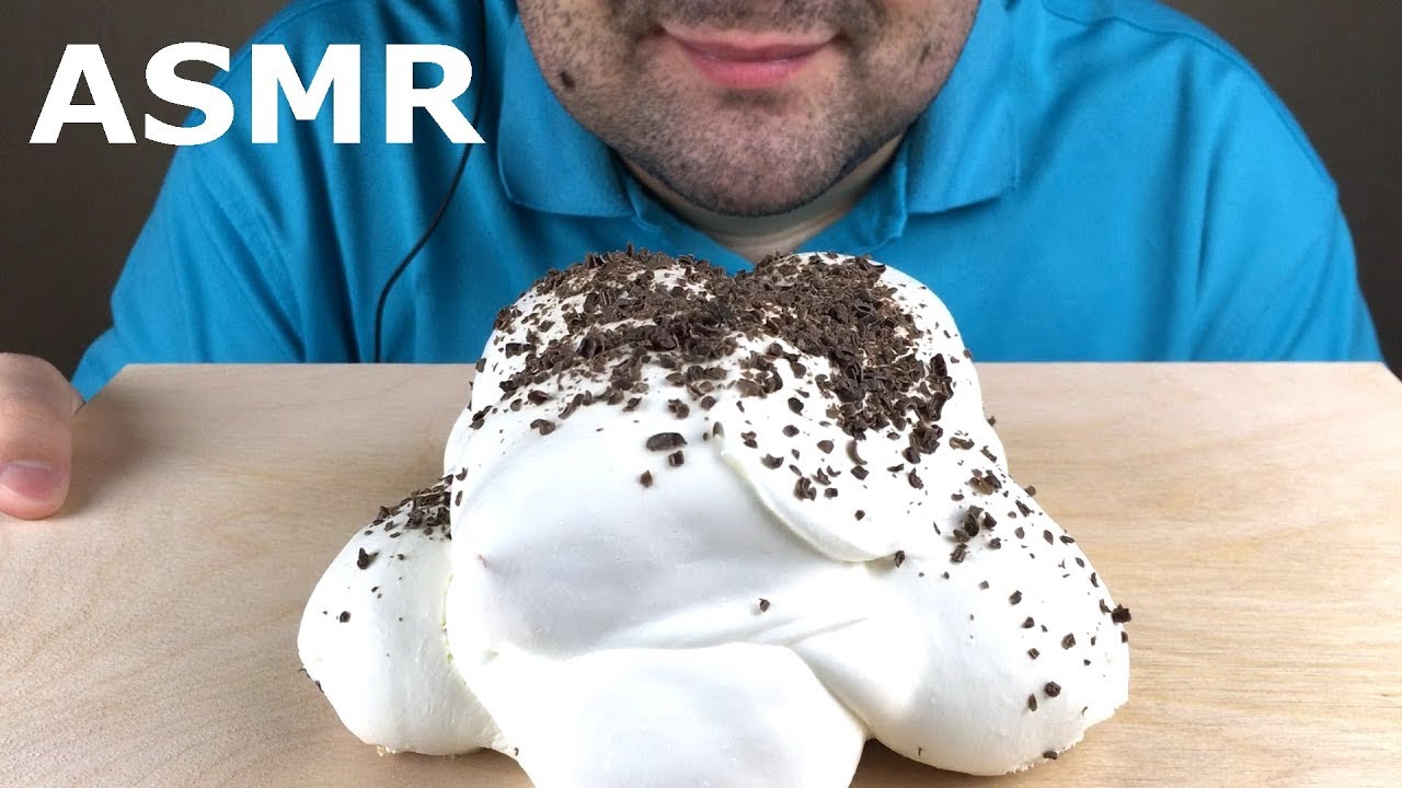 ASMR CREAM CAKE PROFITEROLE (Relaxing Eating Sounds) NO TALKING