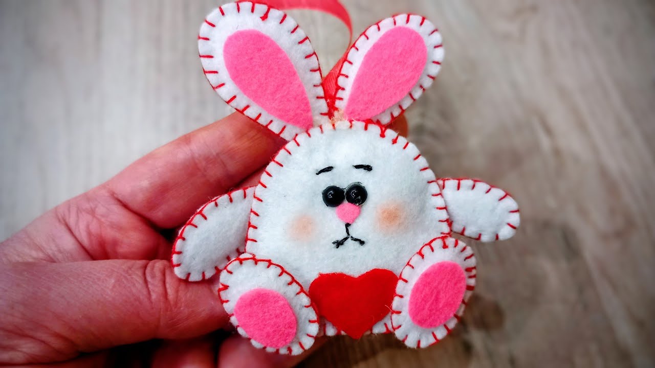 #AMAZING IDEA#How to make a cute bunny for Valentines Day#diy