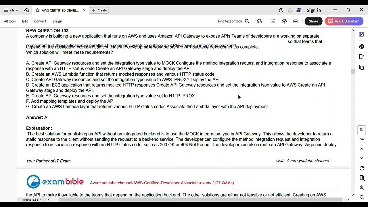 AWS CERTIFIED DEVELOPER ASSOCIATE DUMP 2025 SEPTEMBER