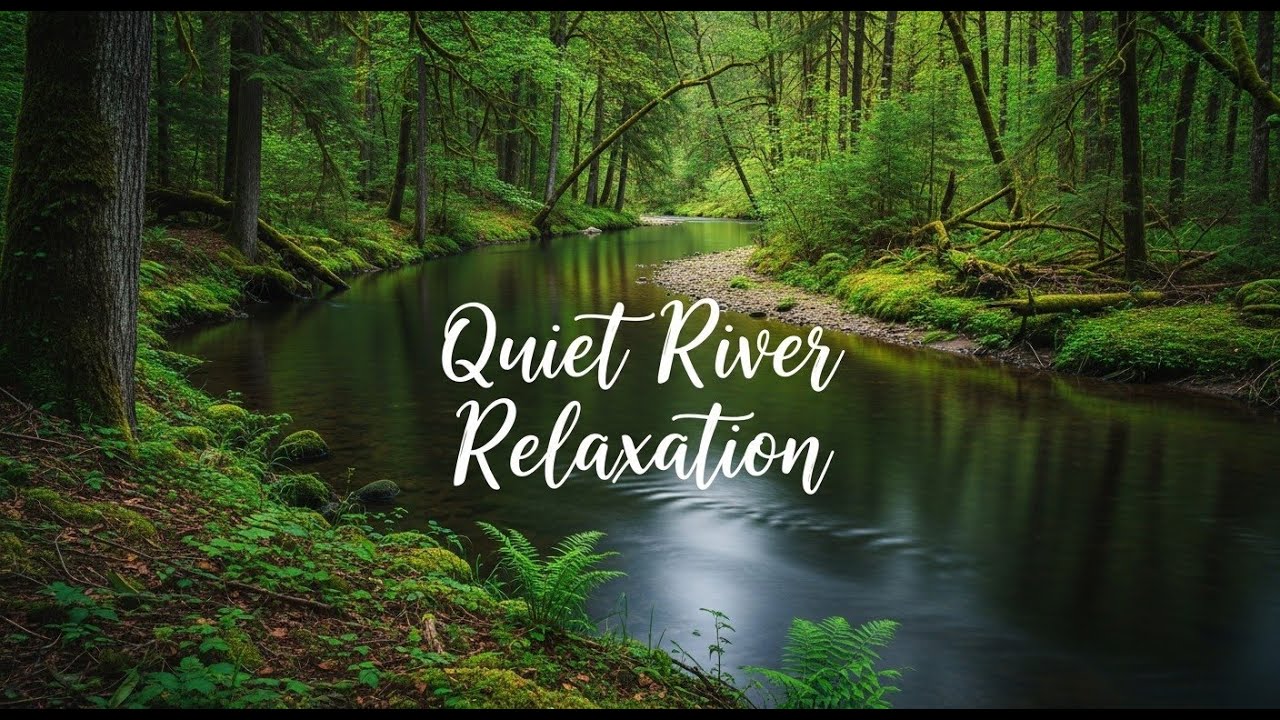 Therapeutic Flowing River Nature Sounds 😴 for Meditation | 100% Natural
