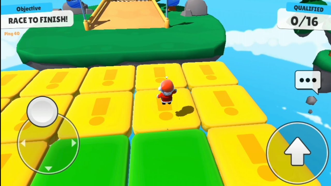 Trick to win TILE FALL race in STUMBLE GUYS 