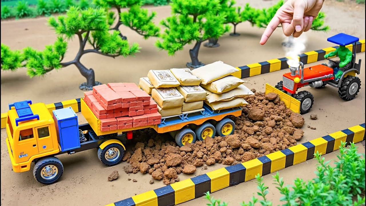 Heavy rain damaged the road | Road Grading with Bulldozer Science project