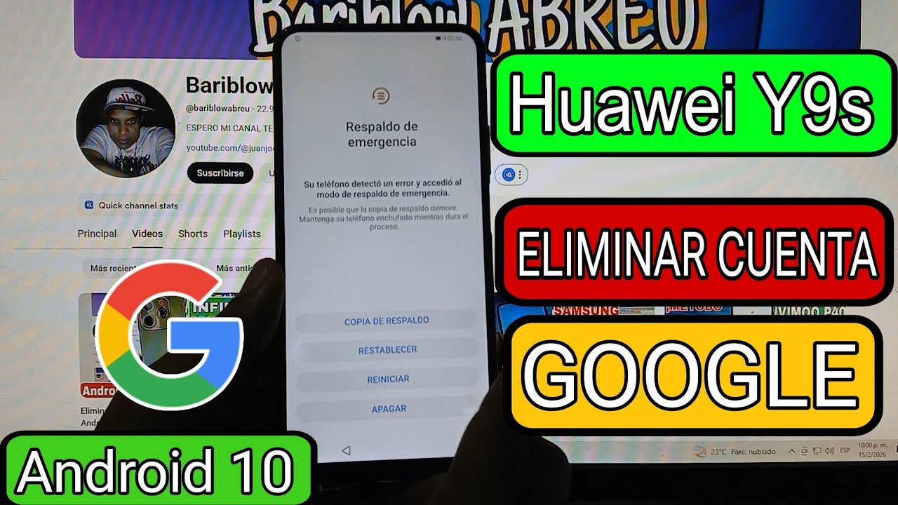 Huawei Y9s Eliminar Cuenta de Google Android 10 | Huawei y9 prime, y9 2019 | Huawei STK-LX3