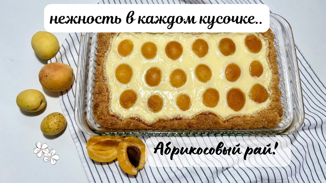 Самый нежный пирог с фруктами — сметается со стола за минуту. Абрикосовый пирог ! Пирог за 30 минут!