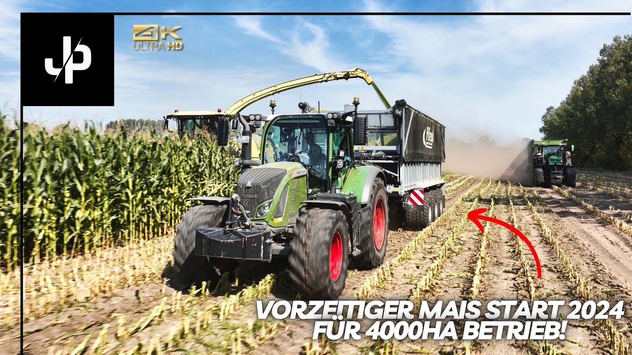 Maisernte 2024! 🌽 Vorzeitiger start für 4000ha Betrieb! || JP Agrar