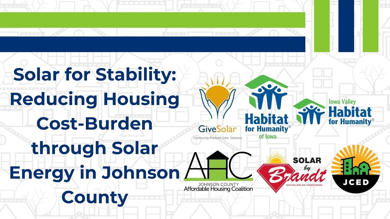 Solar for Stability: Reducing Housing Cost-Burden through Solar Energy in Johnson County