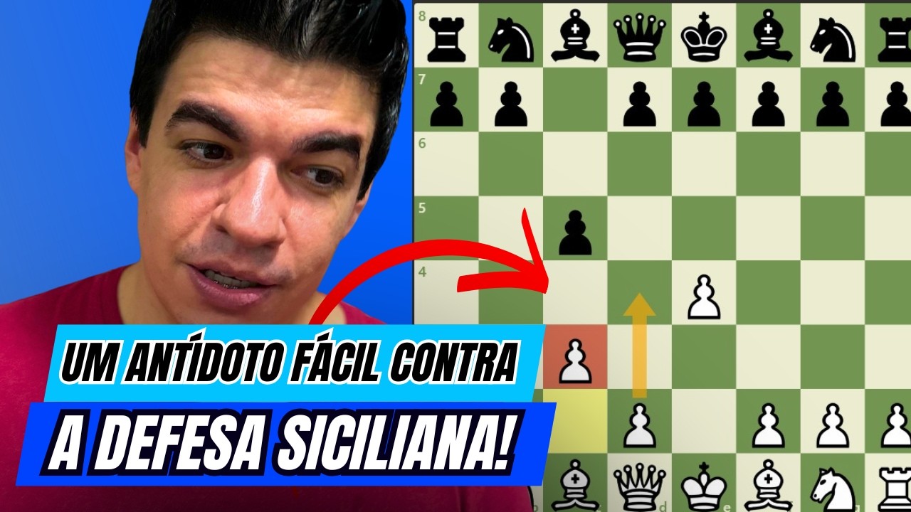 A abertura que resolve sua vida contra a DEFESA SICILIANA! SpeedRun #108